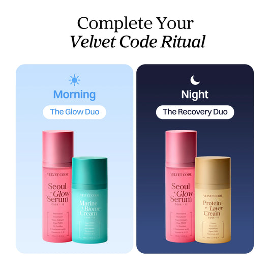 Complete Your Velvet Code Ritual — Morning & Night Duos